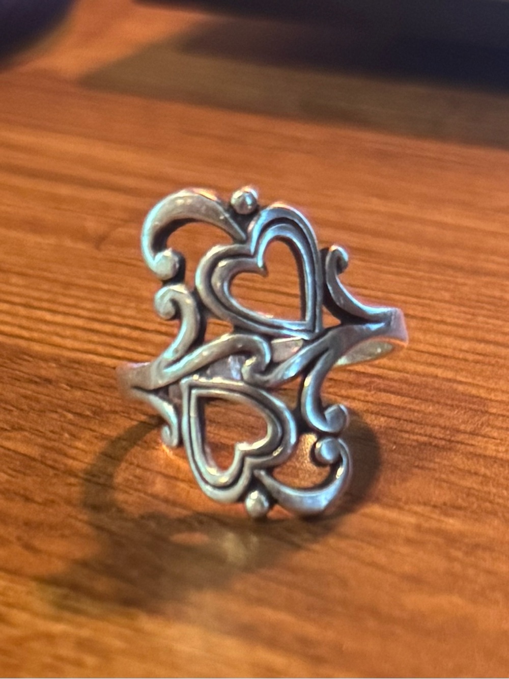 James Avery Swirls and Scrolls Hearts Ring